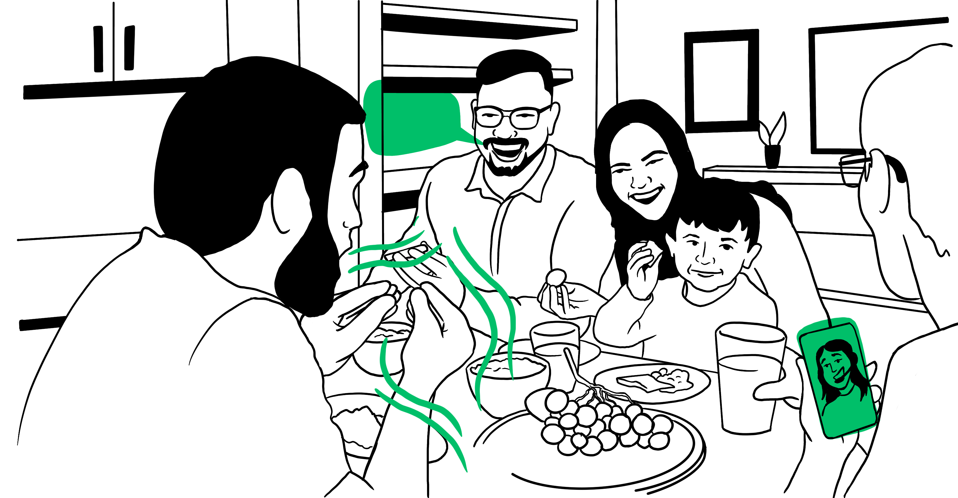 Illustration: VI Graphic Dinner Table